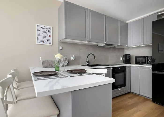 Elegant And Bright In With Balcony By Renters Lägenhet *